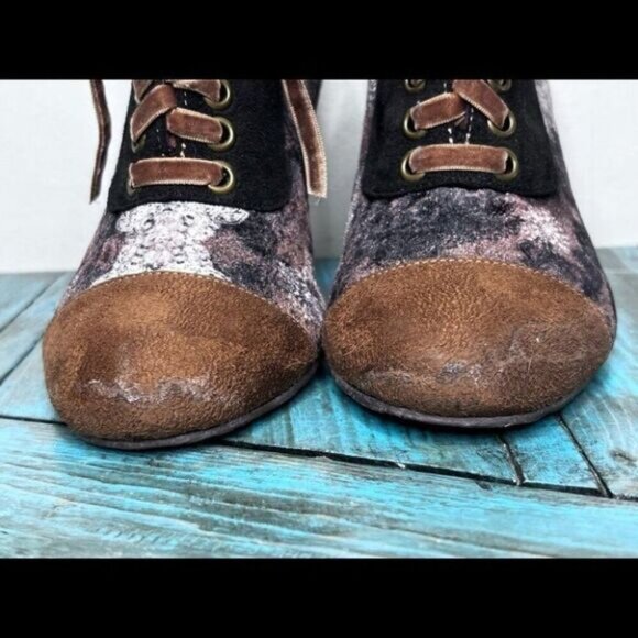 Desigual Heeled Boots SIZE 36=5.5 - Picture 3 of 13